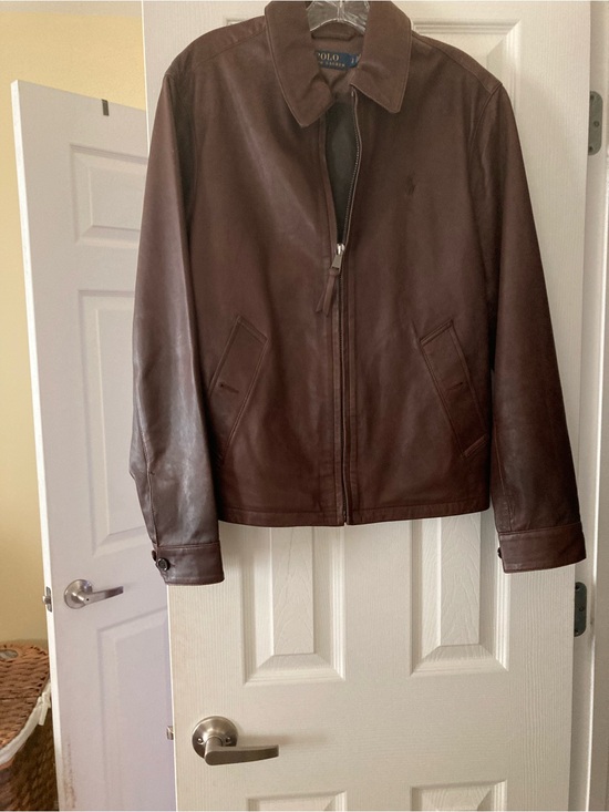 Ralph Lauren Other - Ralph Lauren Brown Leather Bomber Jacket